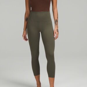 Olive Green Lululemon capri Leggings